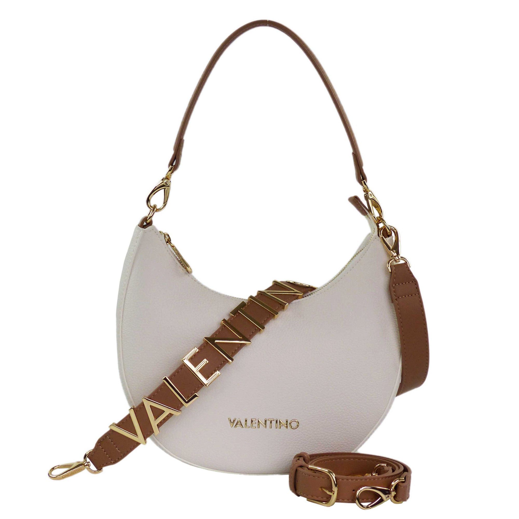 VALENTINO BAGS Schultertasche Alexia Hobo Bag VBS5A808-BIANCO/CUOIO