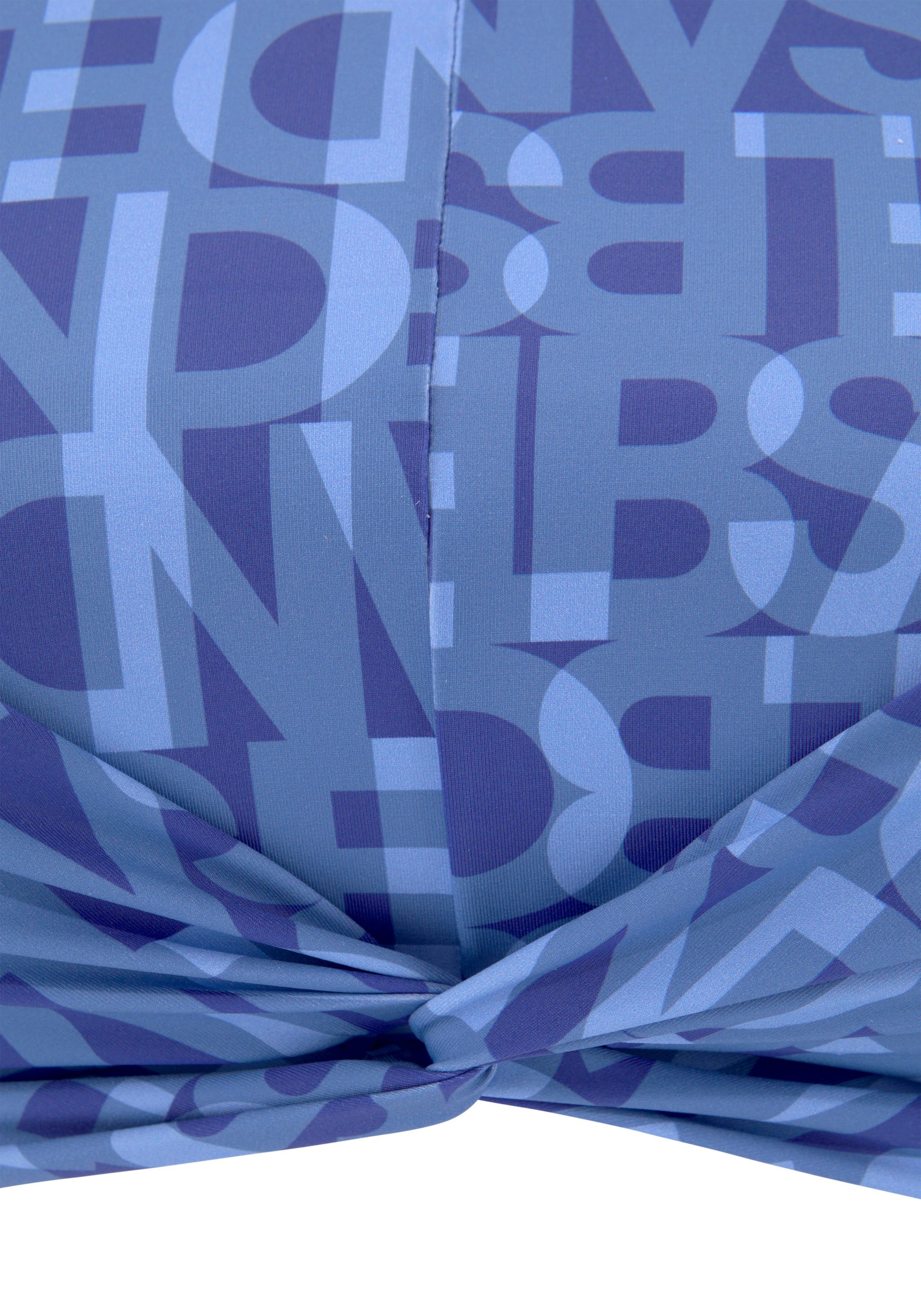 Elbsand Crop-Bikini-Top Letra, mit tollem Wording