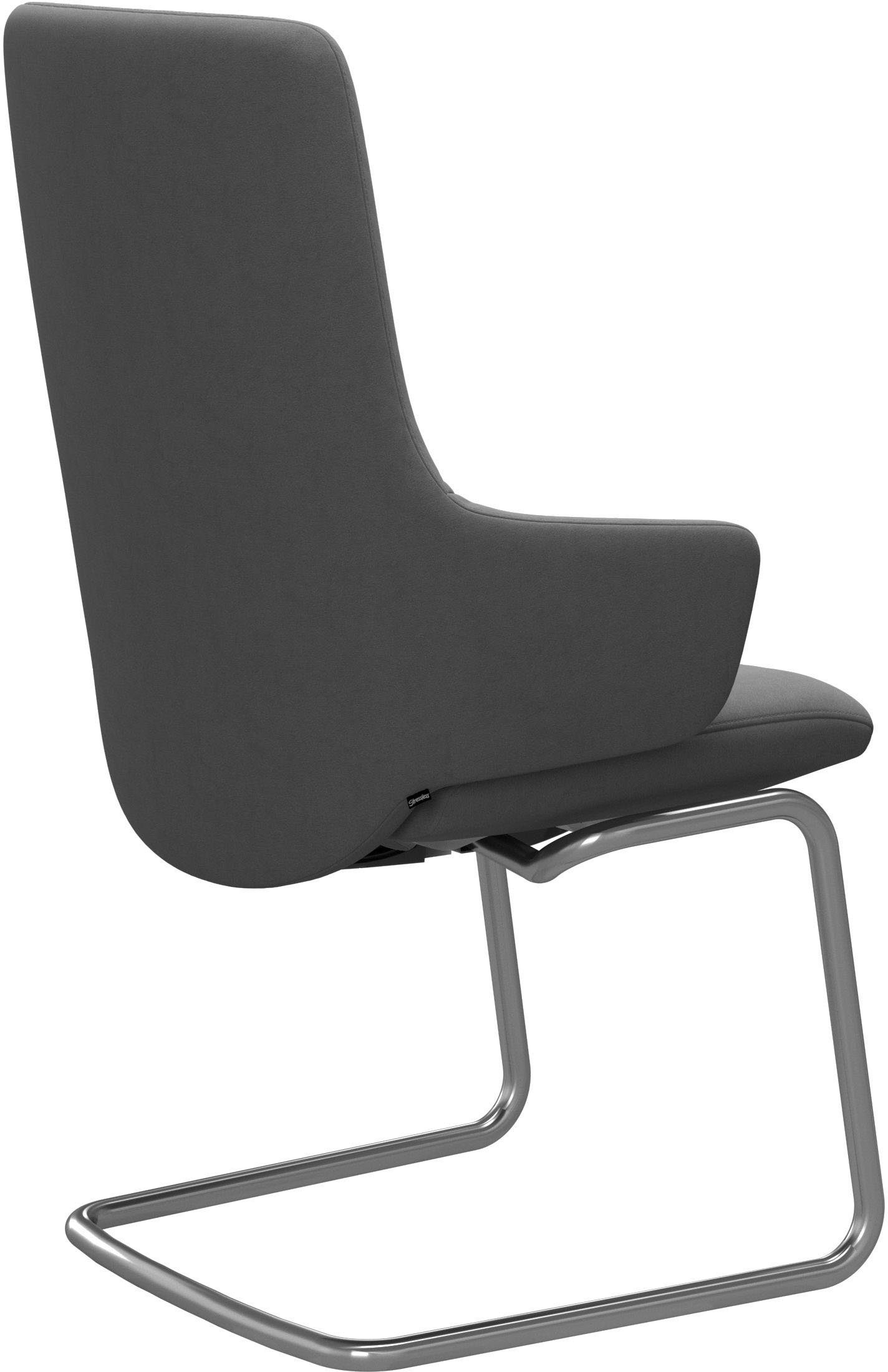 aus High Stahl L, Back Größe Schwarz mit Beinen Polsterstuhl Laurel, Stressless® mit in matt Armlehne,