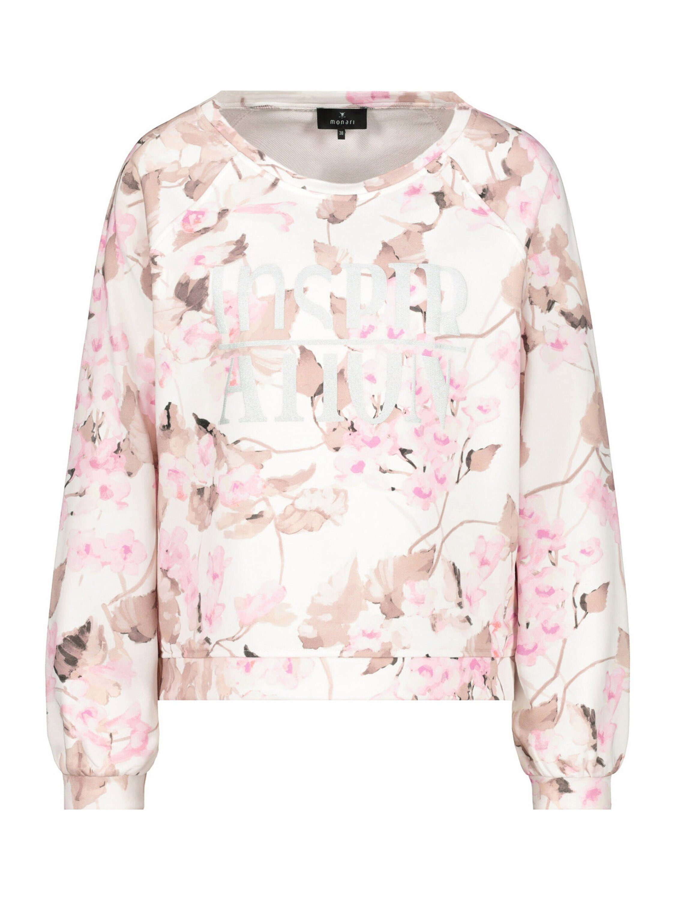 Monari Sweatshirt (1-tlg) Stickerei
