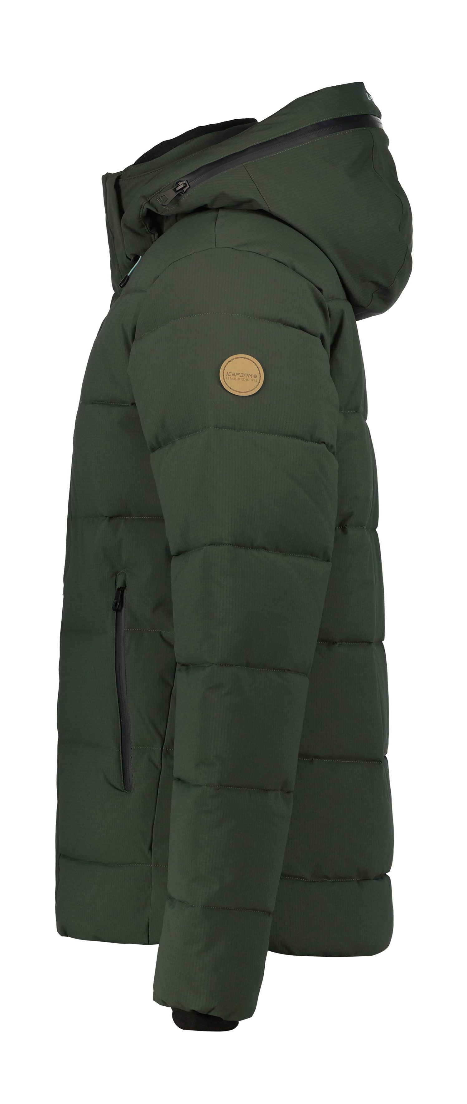 Icepeak Steppjacke BIXBY mit kontrastfarbenem Markenpatch am Oberarm