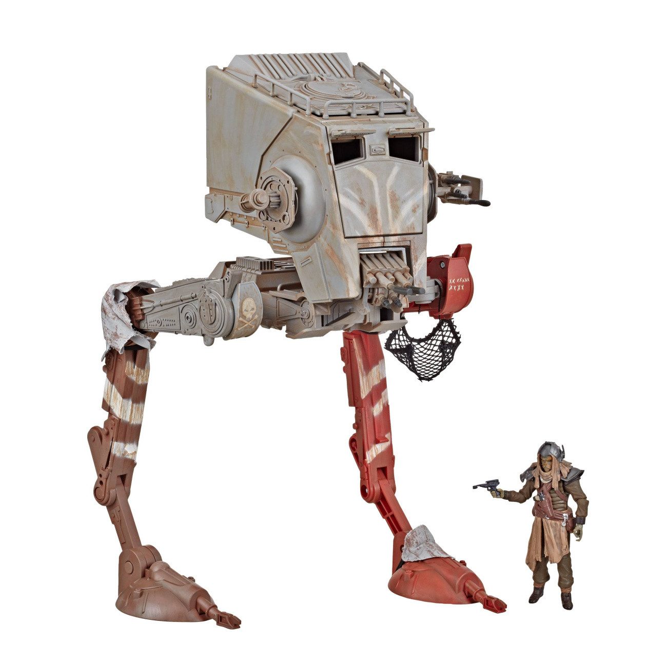 Hasbro Modellauto Star Wars The Mandalorian Vintage Collection Fahrzeug AT-ST Raider & K