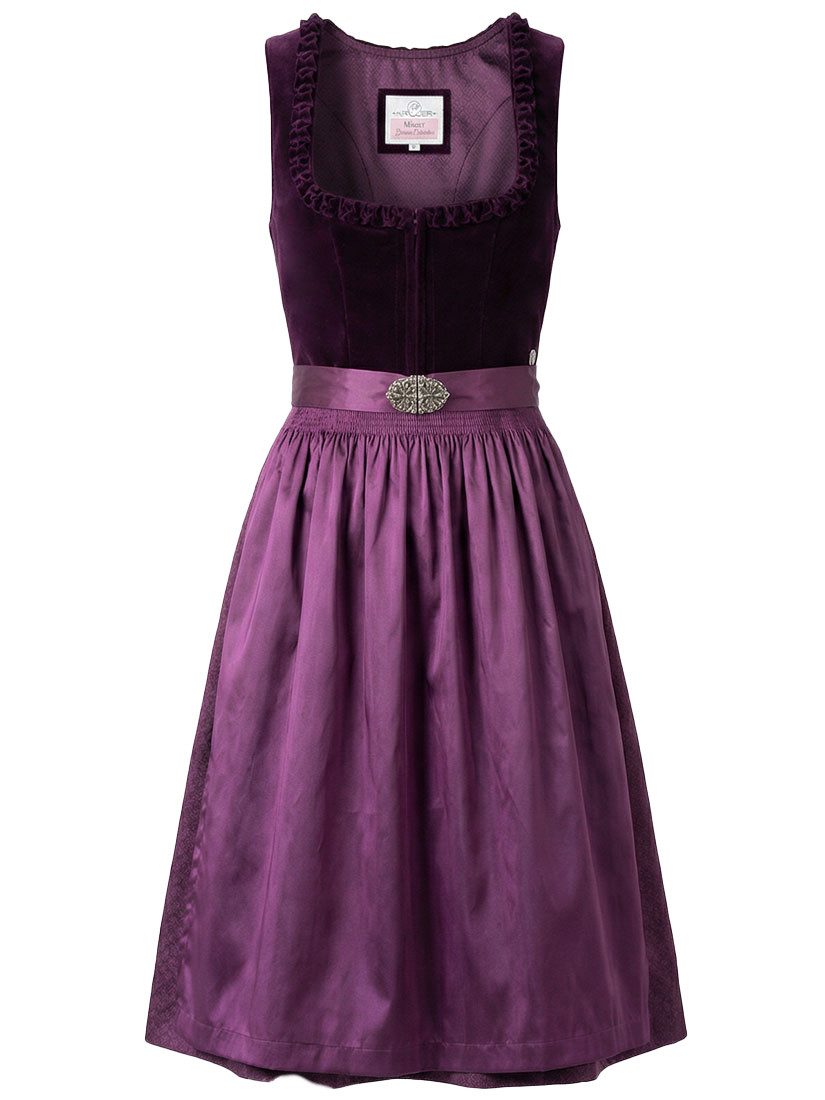 MarJo Dirndl Dirndl Tschirn 70cm Länge brombeer
