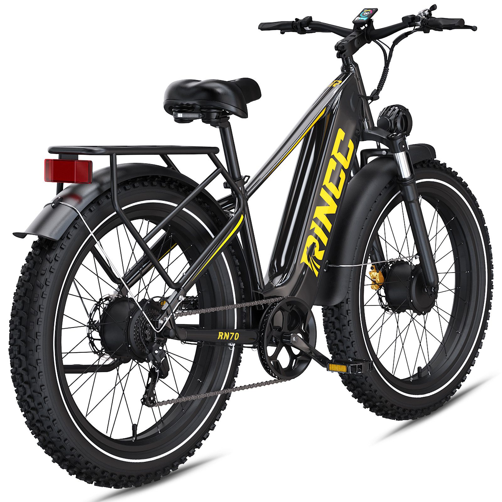 Rincc E-Bike Dual-Motor 130 Nm, 48V 20Ah bis 120 km, Hydraulikbremsen, 20 Wh