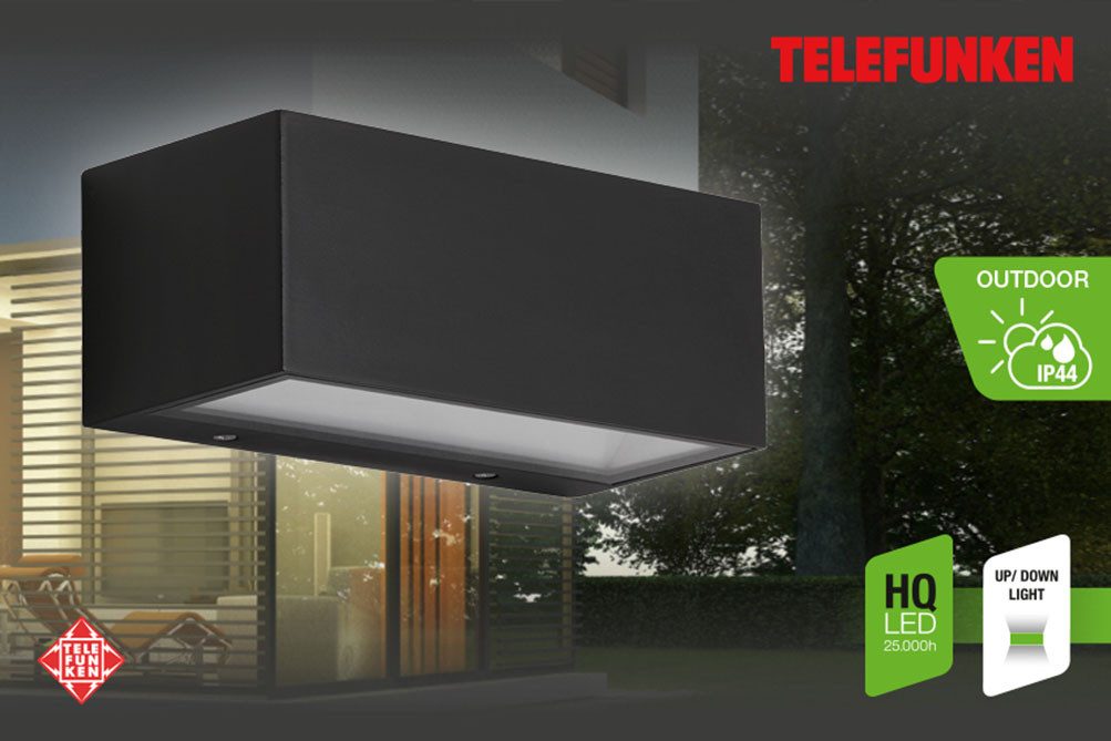 Telefunken LED Außen-Wandleuchte MONACO