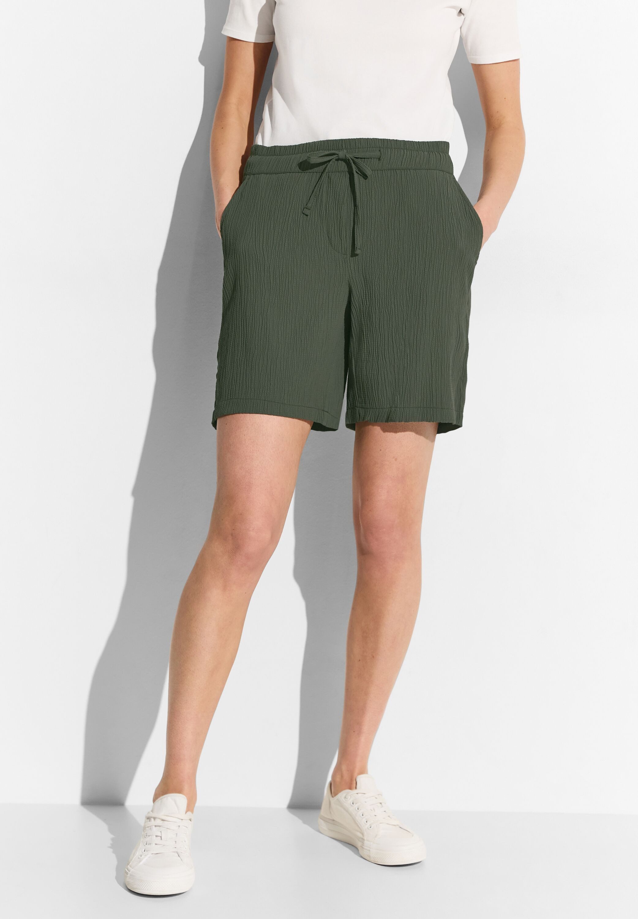 Cecil Shorts softer Materialmix