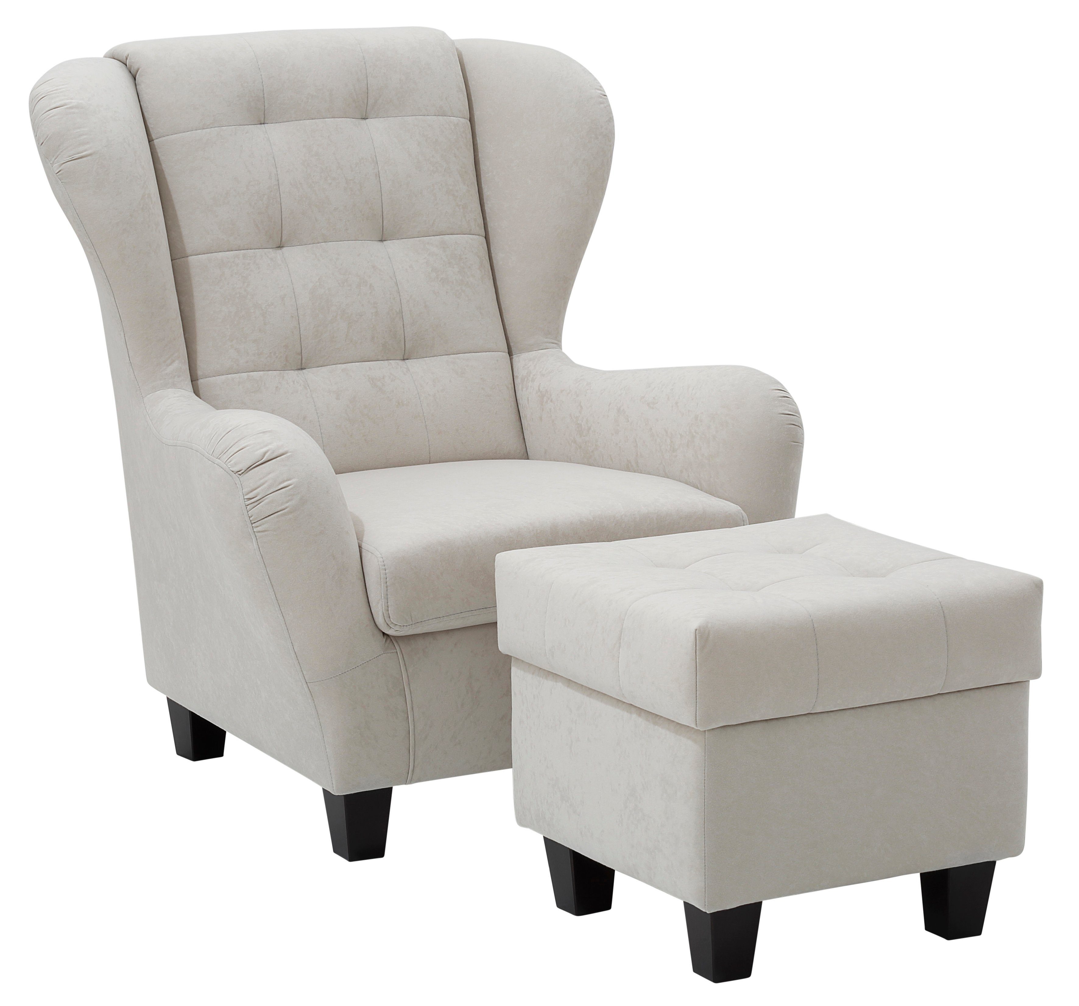 Home affaire Ohrensessel Alexander, incl. Hocker, günstig online kaufen