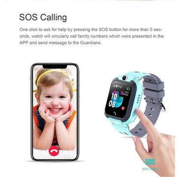 AUKUU Kinder Intelligente Uhr Telefon, Wasserdicht Smartwatch, Smartwatch High-Definition-Videoanruf, Kinder Smart Tracker Uhr