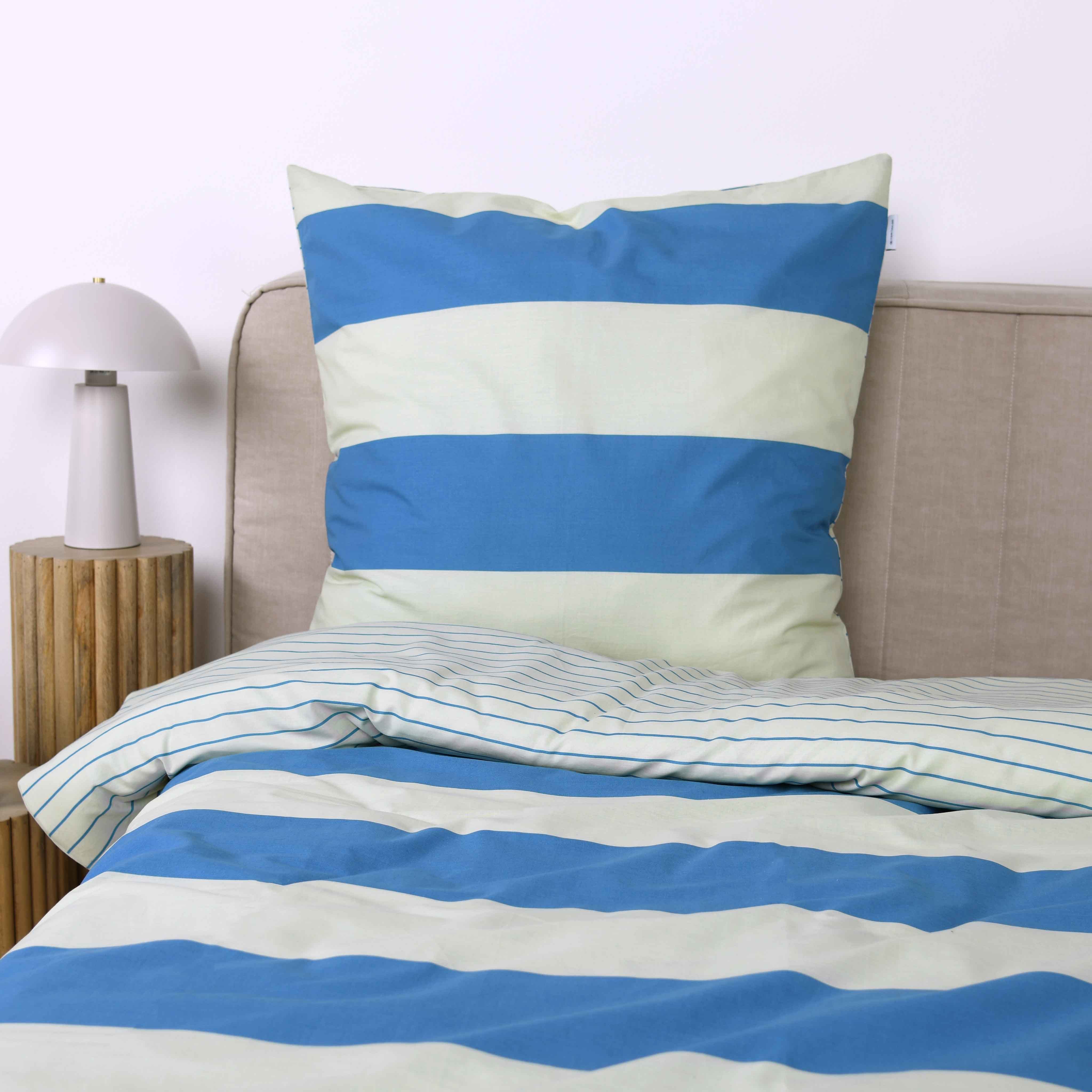 TOM TAILOR HOME Bettwäsche BOLD STRIPES in Gr. 135x200cm, 155x220cm oder 200x220cm, Renforcé, 2 teilig, new bedroom, mit farbigem Markenreißverschluss – Bild 2 von 5