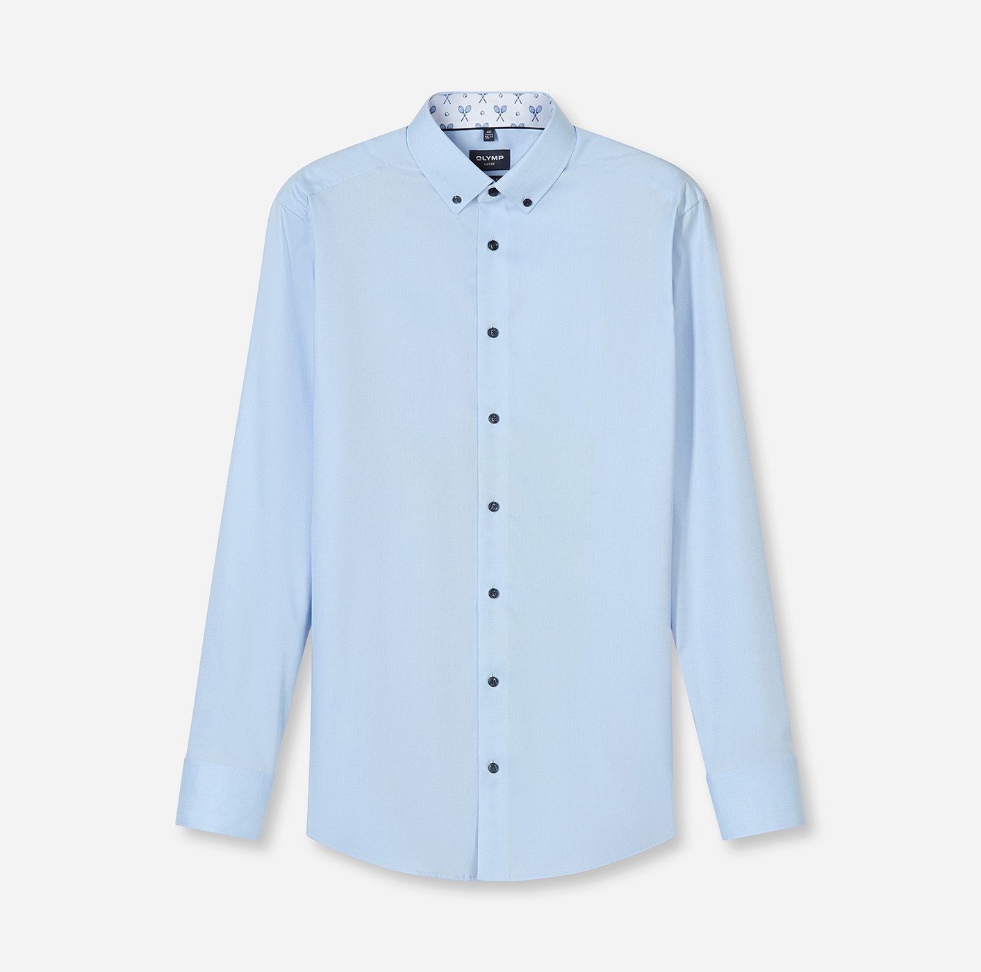 OLYMP Langarmhemd Luxor modern fit, Button-down-Kragen, Businesshemd