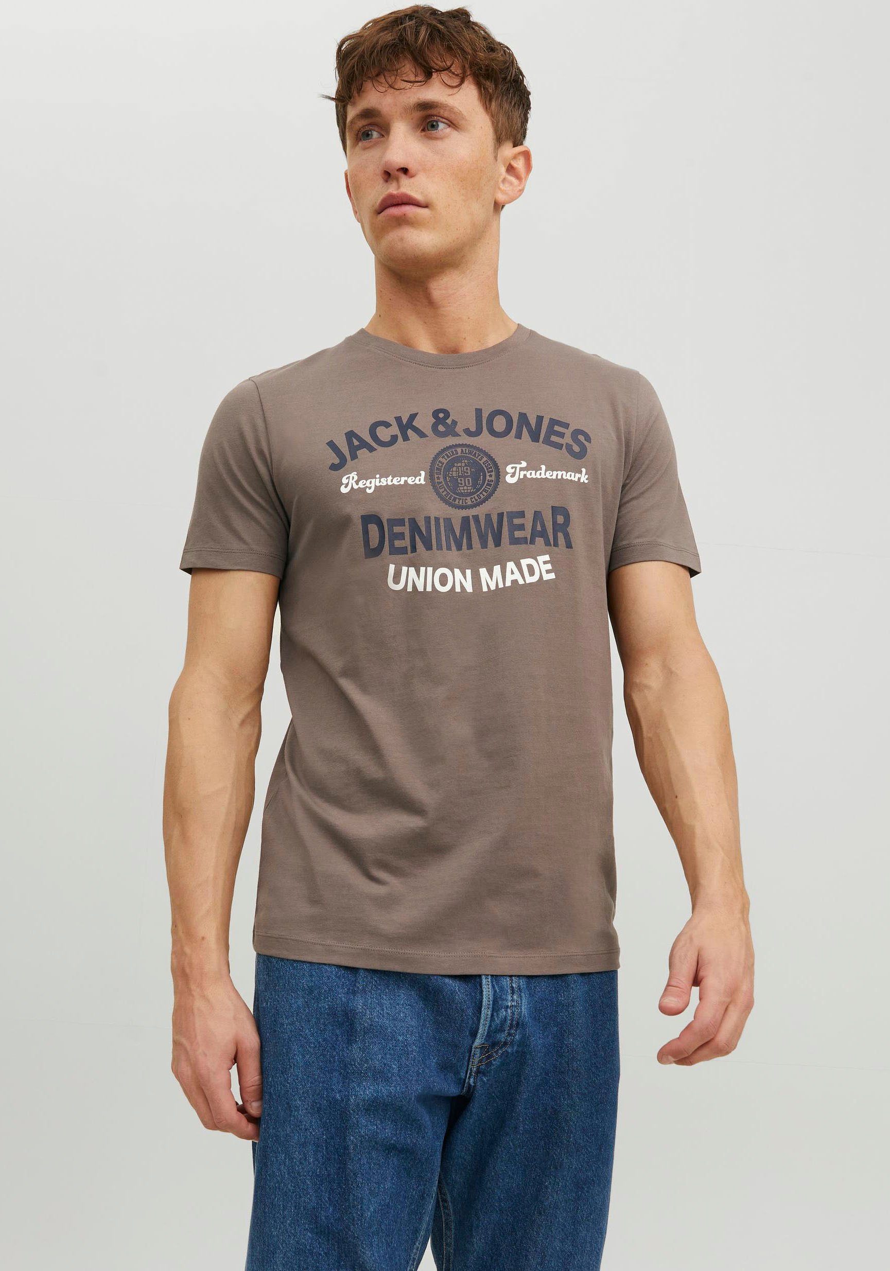 Jack & Jones Rundhalsshirt JJ JJELOGO TEE falcon