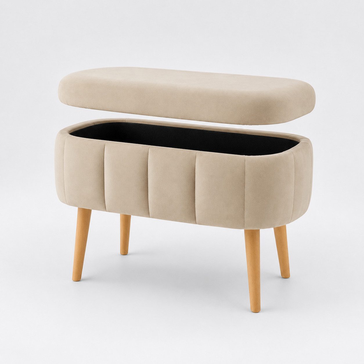 Skye Decor Pouf Mini Oslo (1-St), Kompakter Polsterhocker, mit Stauraum