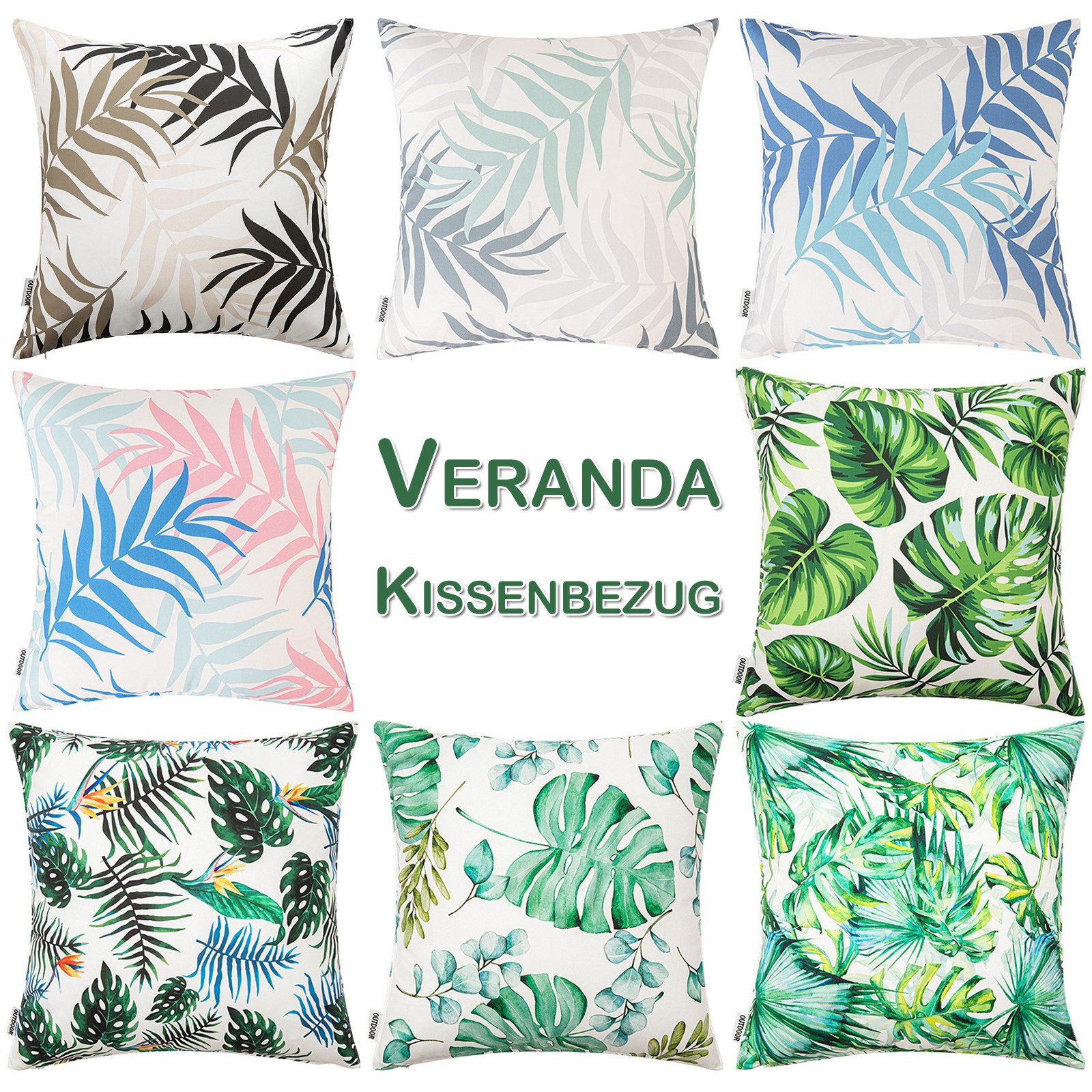 Jibenhome Kissenbezüge Outdoor Kissenbezüge Wasserdicht Sofakissen günstig online kaufen