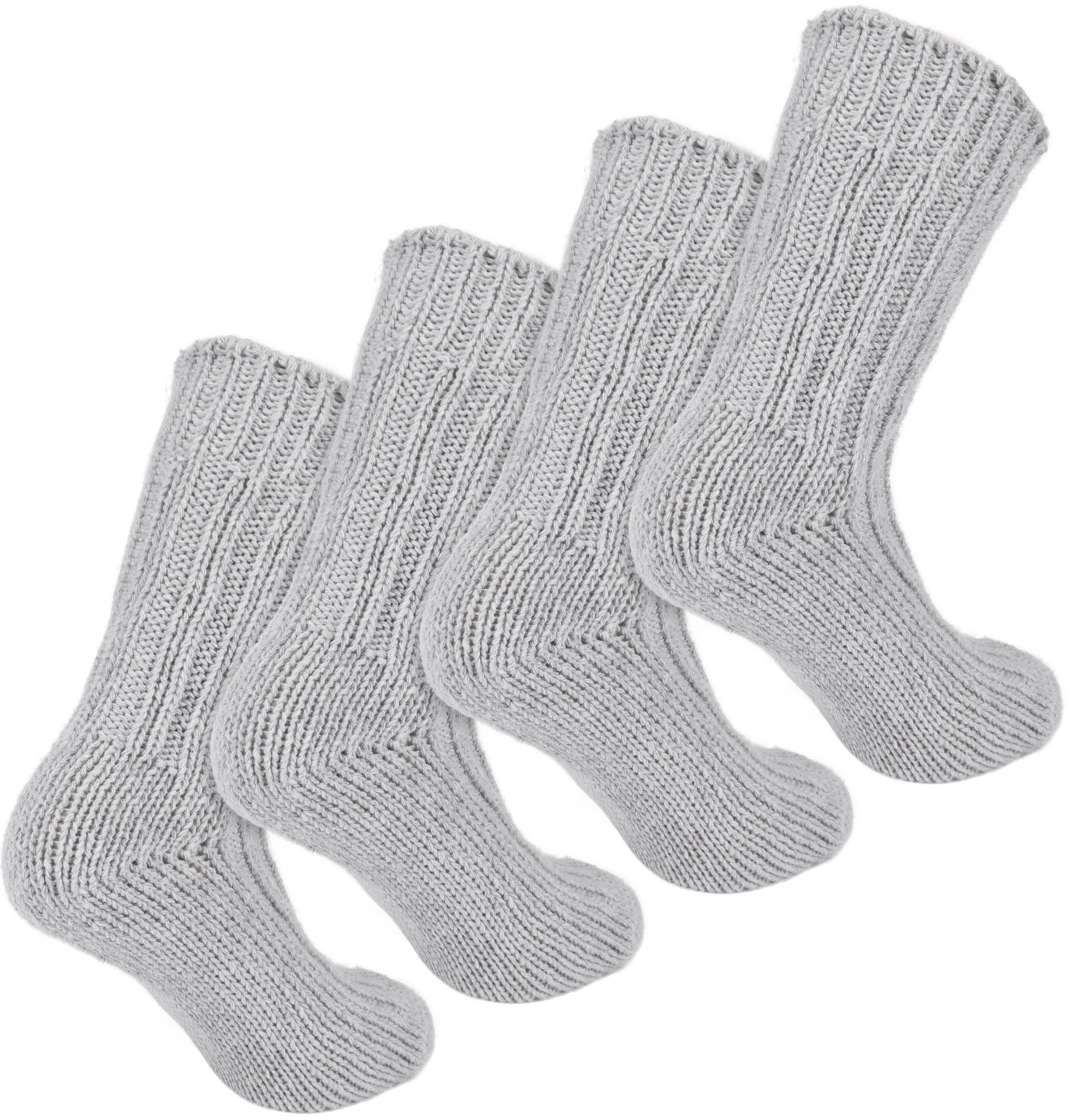 BRUBAKER Socken Wollsocken - Wintersocken für Damen und Herren - Warm und Flauschig (2-Paar) Stricksocken Set mit Schafwolle - Winter Thermosocken – Bild 5 von 5