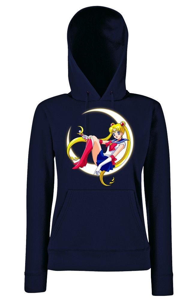 Youth Designz Kapuzenpullover Sailor Moon Damen Hoodie Pullover Mit modischem Frontprint