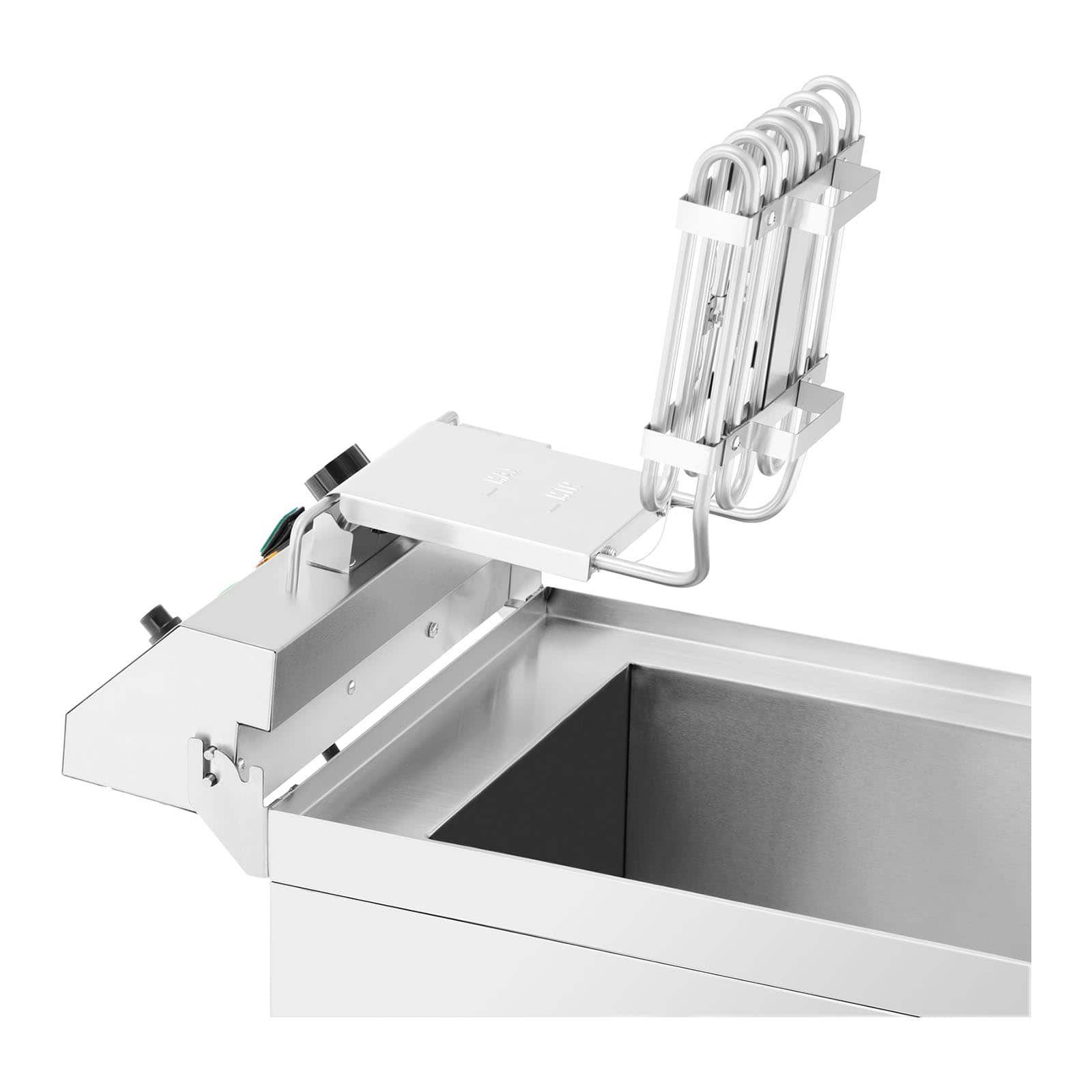 Royal Catering Fritteuse Elektro-Fritteuse Fritteuse 3000 Fritteuse Gastro 3.000 W 13 W, L Kaltzonen