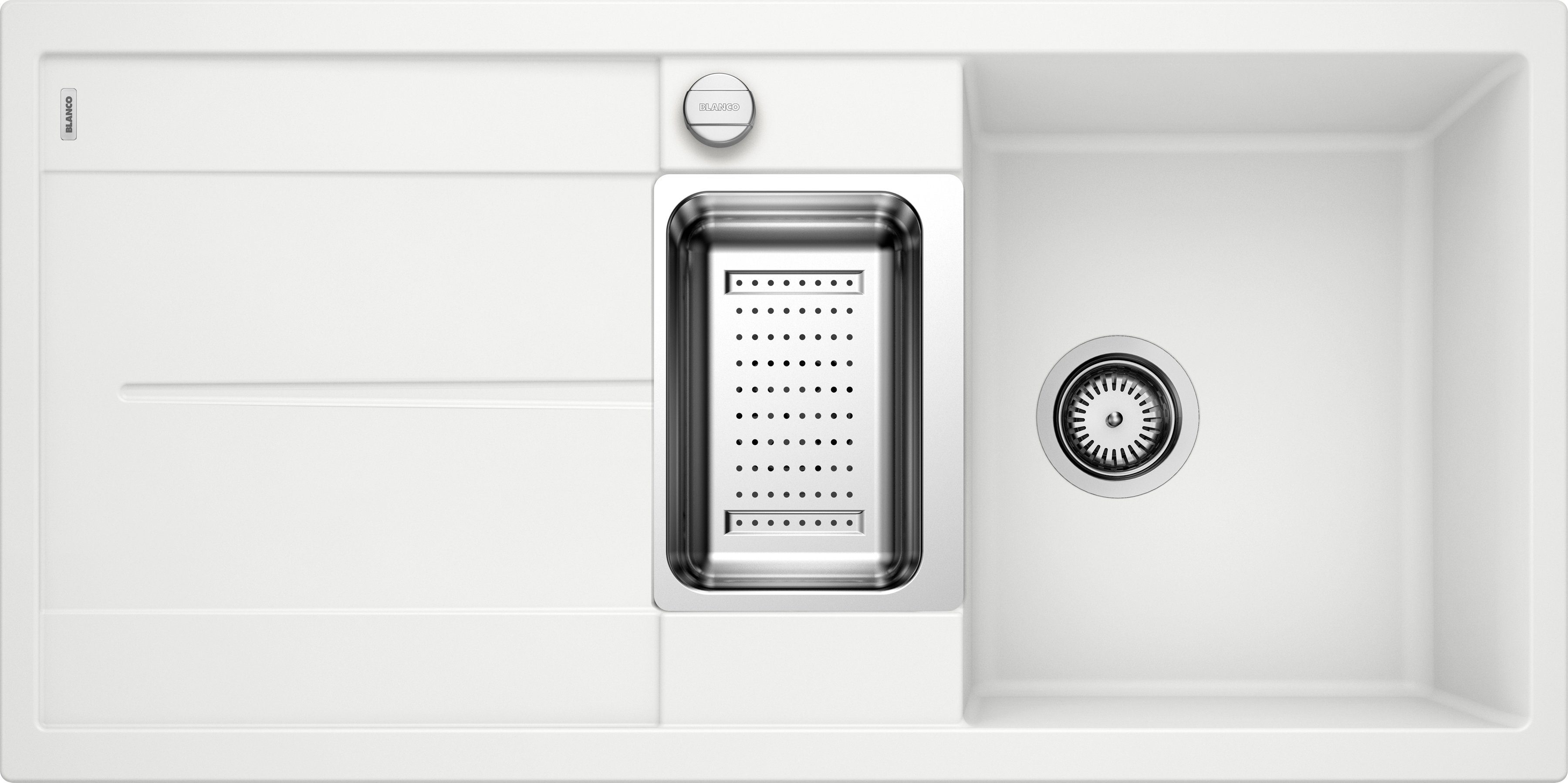 Blanco Granitspüle METRA 6 S, rechteckig, aus SILGRANIT®, inkl. Edelstahl Multifunktionsschale