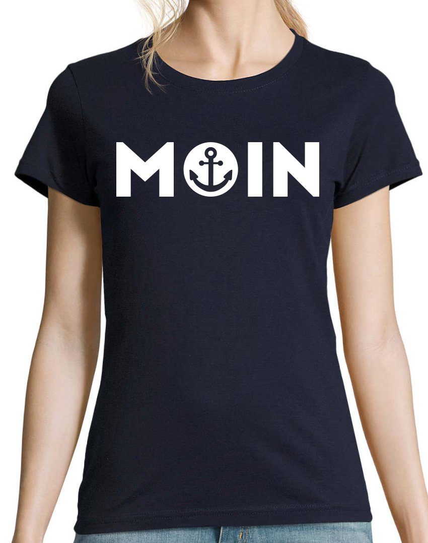 Youth Designz Print-Shirt Moin Logo Damen T-Shirt Anker Spruch mit modische günstig online kaufen