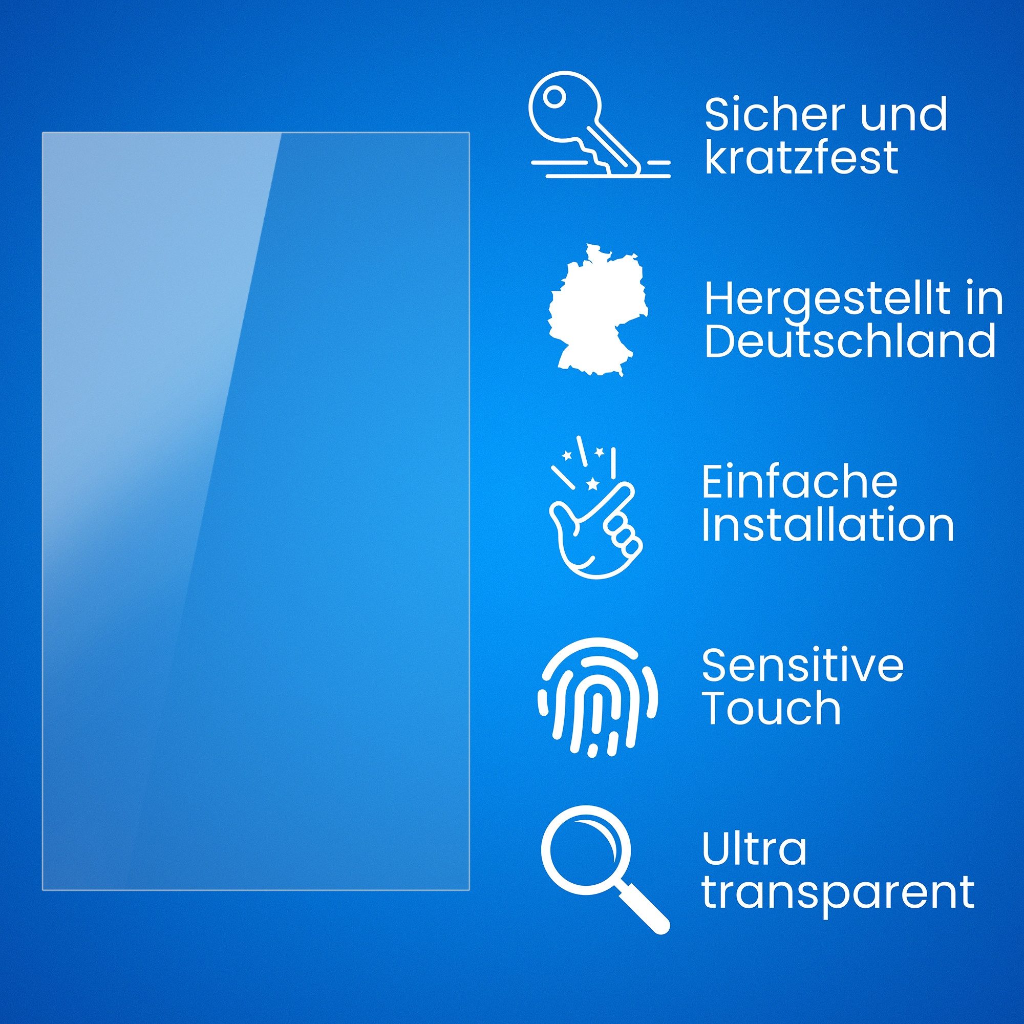 atFoliX Schutzfolie Displayschutz für Samsung RU7179 43 Inch, Ultraklar und hartbeschichtet