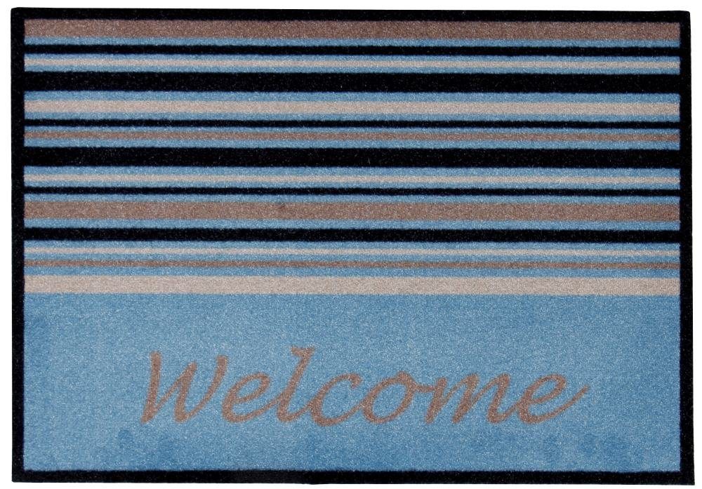 Trend Line Schuhabtropfschale Fußmatte Medea Welcome blue, 39 x 58 cm