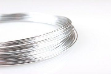 Goodwei Schmuckdraht Aluminiumdraht 2 mm x 10 m, Silber, Eloxiert