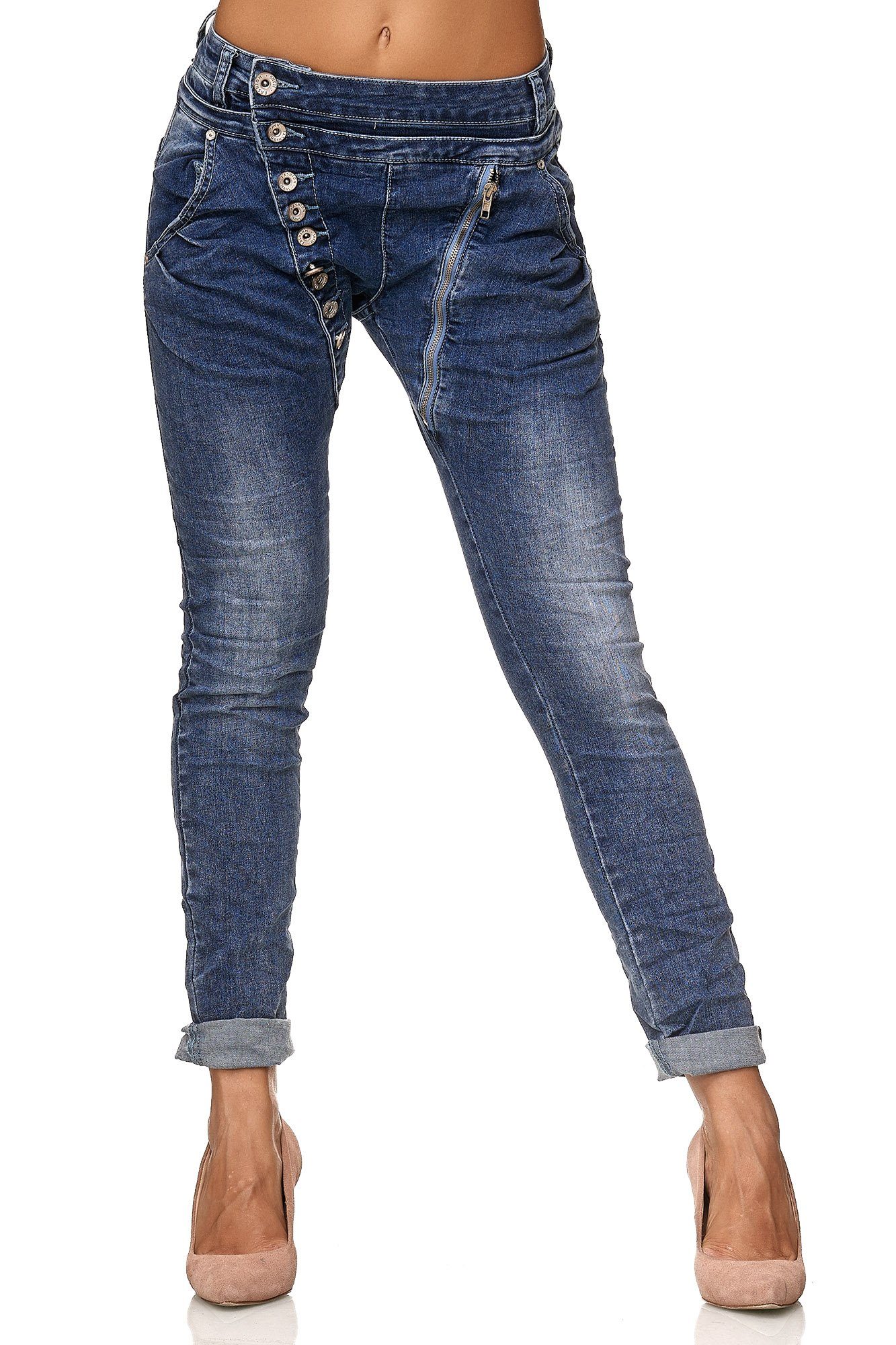 Elara Boyfriend-Jeans Elara Damen Jeans Boyfriend günstig online kaufen