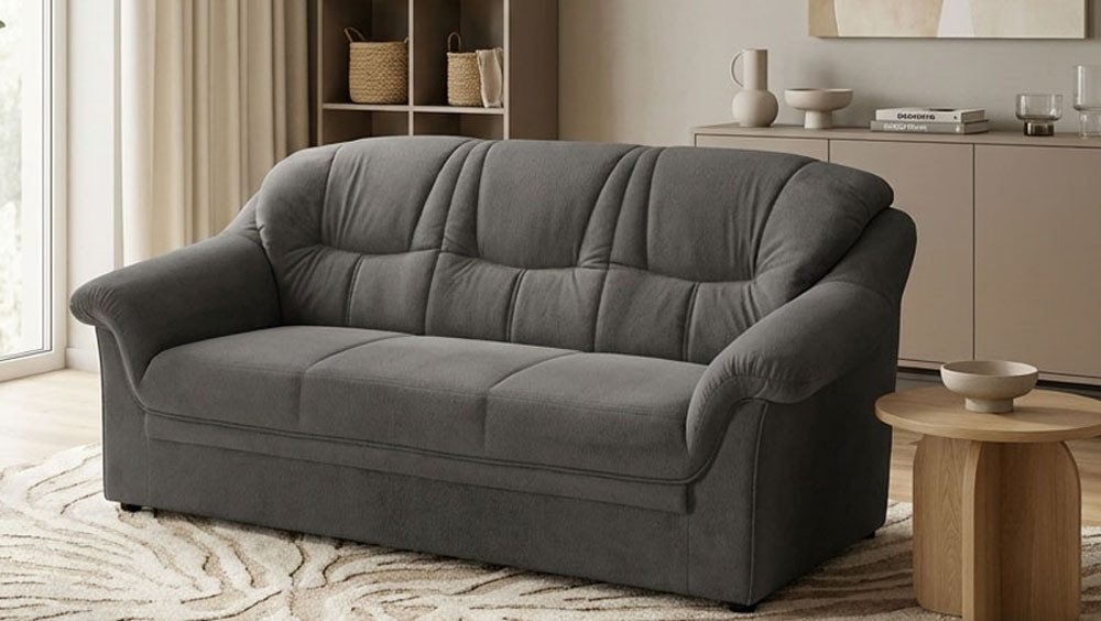 OTTO home 3-Sitzer Nyborrg 184 cm breit, pflegeleicht, formschön, stabil, aus pflegeleichtem, weichem Luxus-Microfaser