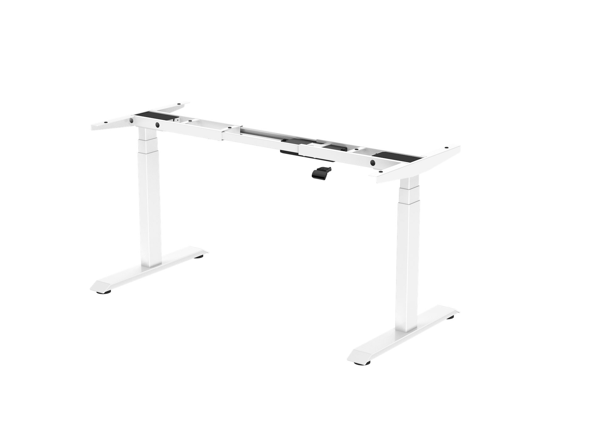 Komfort-Komplett weiß | Schreibtisch Elektrisch weiß hibitaro Höhenverstellbares Schreibtischgestell