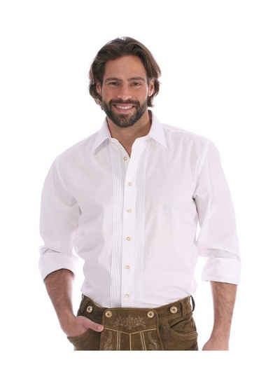 Almsach Trachtenhemd Trachtenhemd Klassiker ASCAN Hemdkragen weiss (Reg