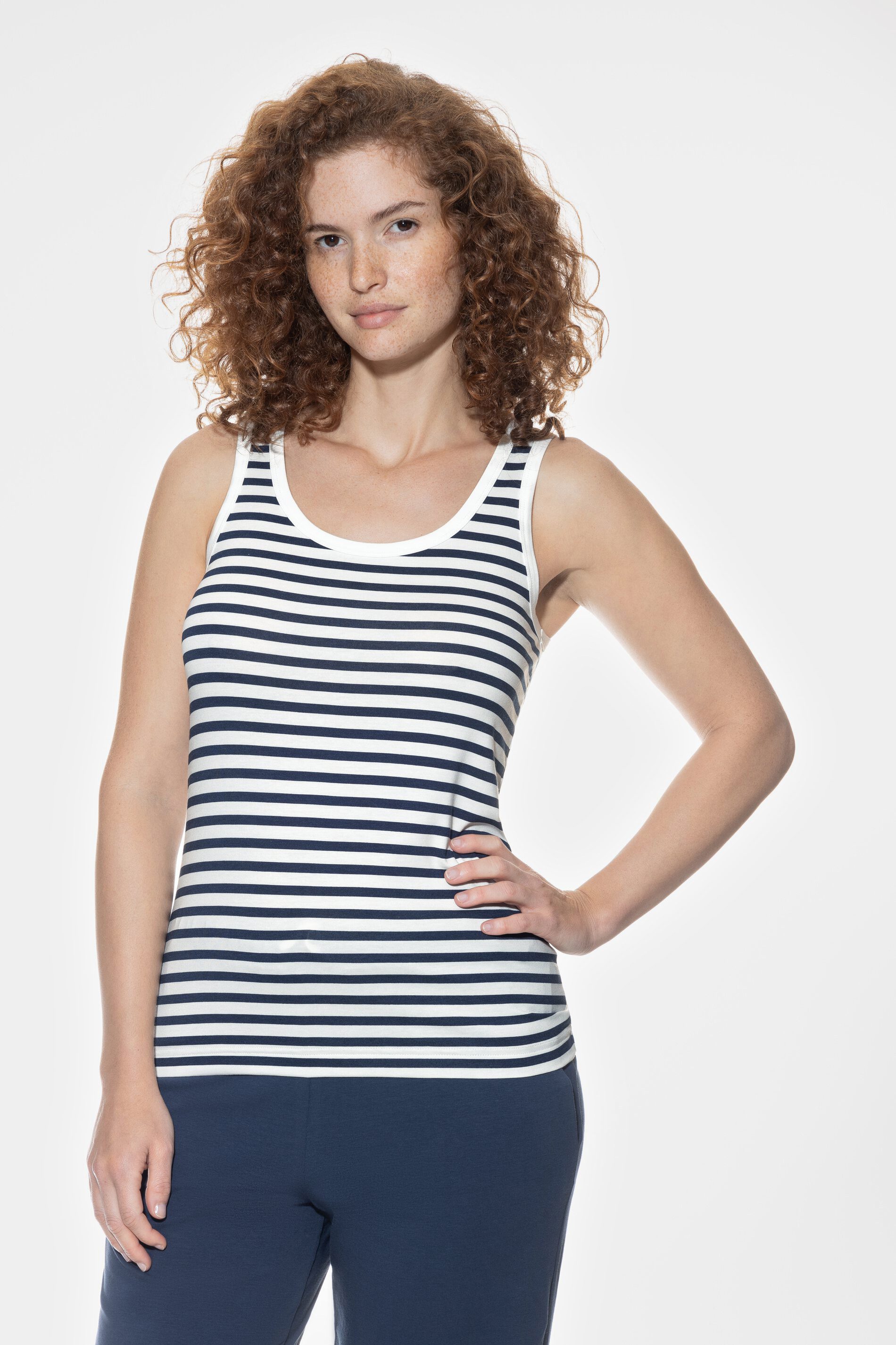 Mey Trägertop Mey Damen Top Serie Pure Lines Gestreift Top (1-tlg)