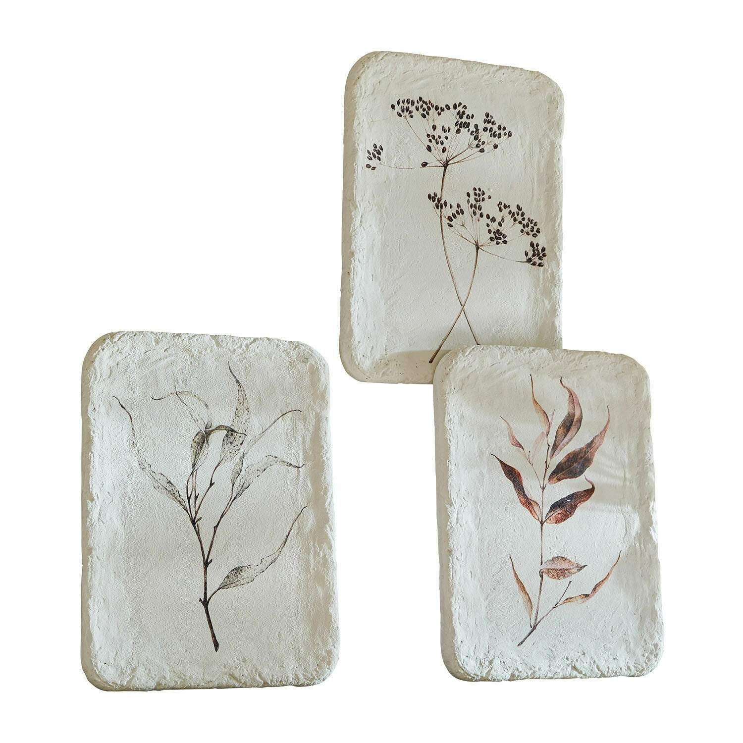 Mirabeau Wanddekoobjekt Bild 3er Set Hillsdale weiß günstig online kaufen