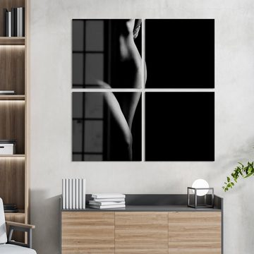 DEQORI Glasbild 'Weibliche Kurven', 'Weibliche Kurven', Glas Wandbild Bild schwebend modern