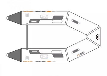 Aqua Marina Schlauchboot Deluxe Schlauchboot 250x129 cm, kann mit einem Außenbordmotor (bis zu 4 PS) aufgerüstet werden