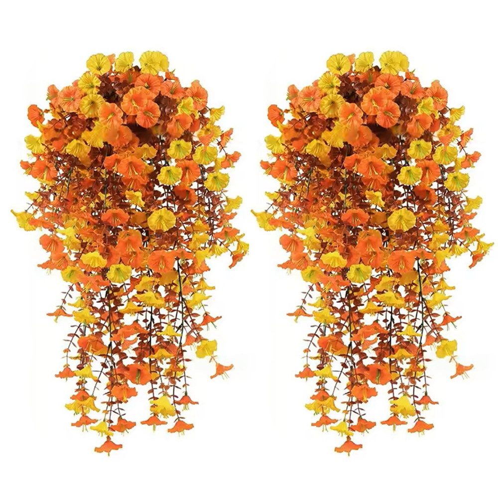 Kunstblumenstrauß 2 Stück Künstlich Hängende Blumen, Kunstblumen Veilchen Hängend, Minicloss