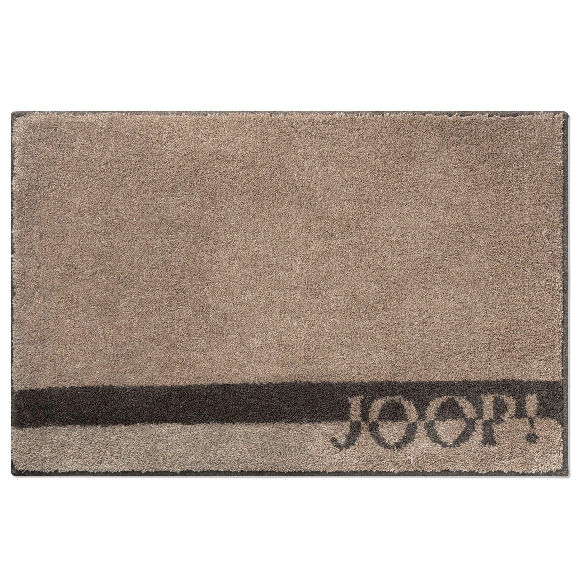 JOOP! Badematte Logo Stripes 141, Höhe 18.00 mm, 100% Polyacryl