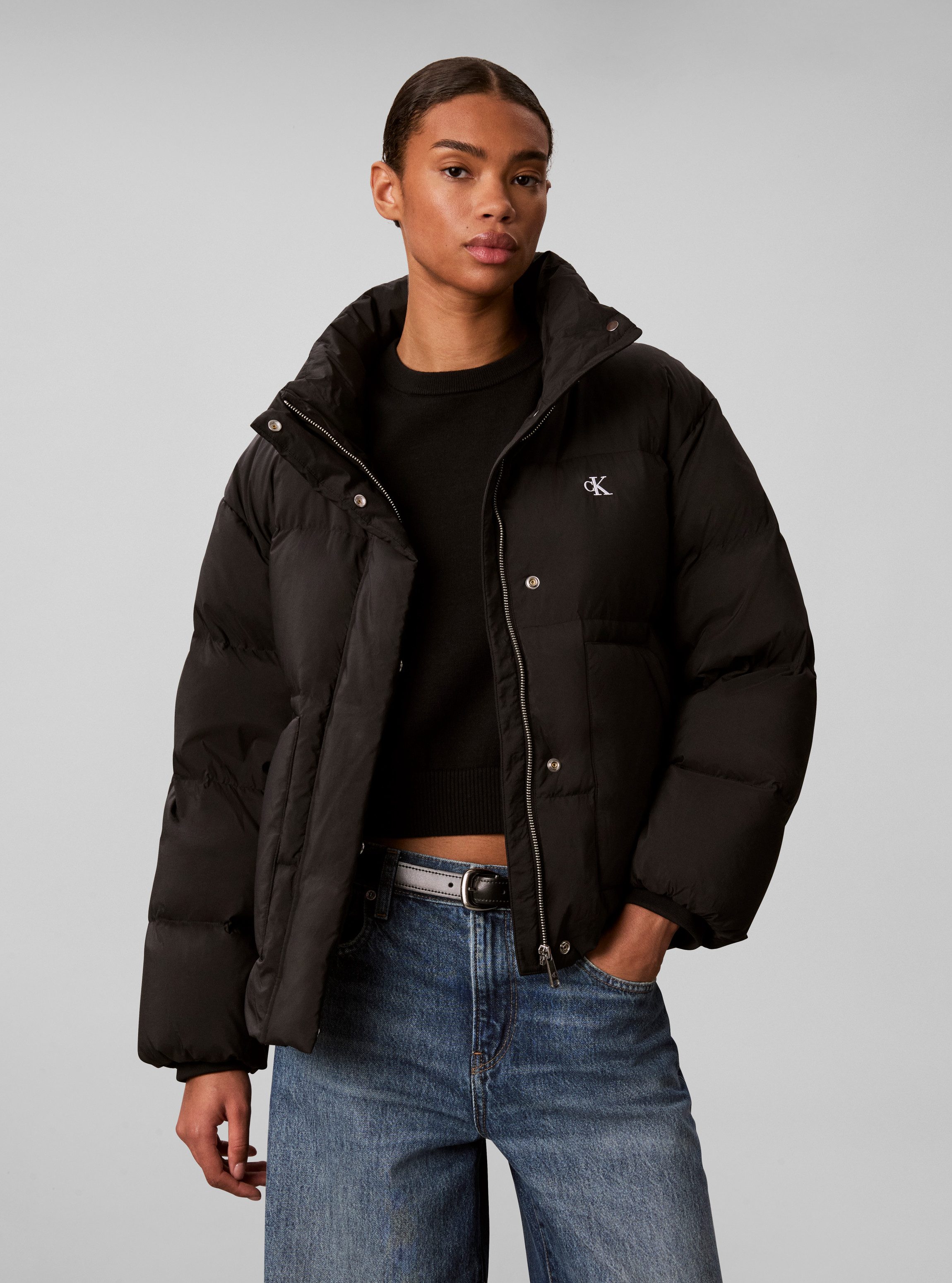 Calvin Klein Jeans Steppjacke RELAXED STAND COLLAR DOWN Regular fit mit Stehkragen