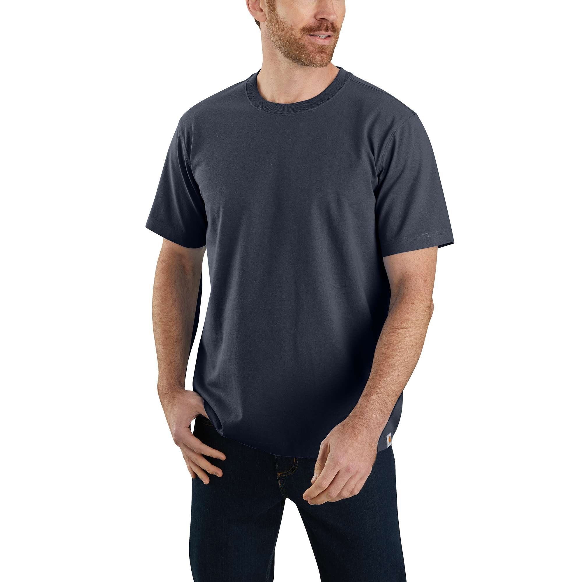 Short-Sleeve Heavyweight Carhartt Carhartt navy Herren Adult T-Shirt Relaxed Fit T-Shirt