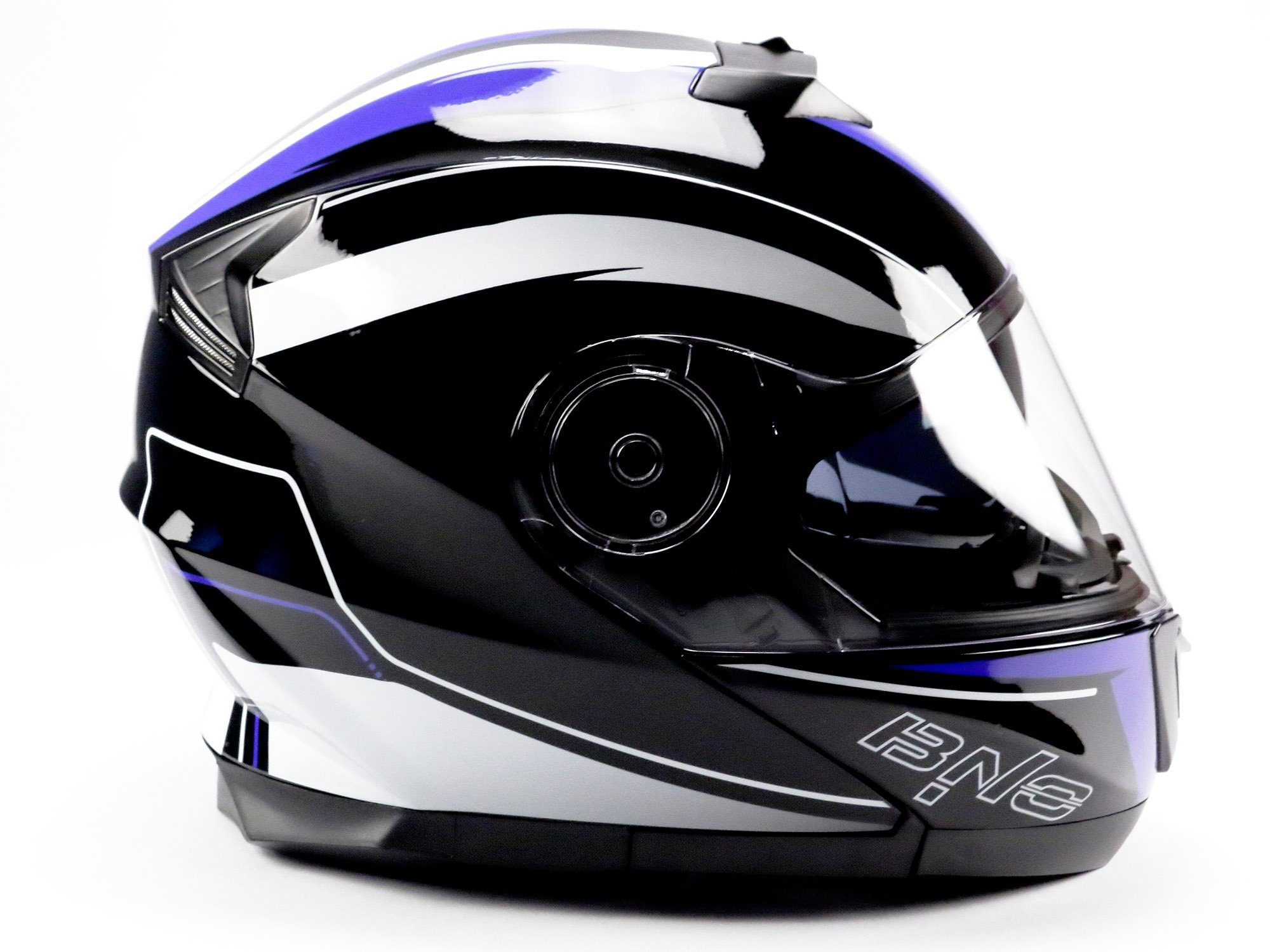 BNO Motorradhelm BNO Flip-Up 2 Integralhelm. Klapphelm mit integrierter Sonnebrille, sehr leicht, Klapphelm, mit Sonnenbrille, Flip-Up Helm, ECE-Prüfung