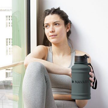 Navaris Trinkflasche 1,3 Liter Wasserflasche - Gym Bottle - Sport Flasche Water Jug