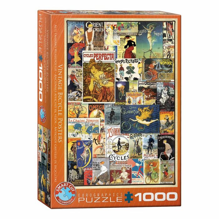 EUROGRAPHICS Puzzle Antike Fahrrad Poster 1000 Puzzleteile