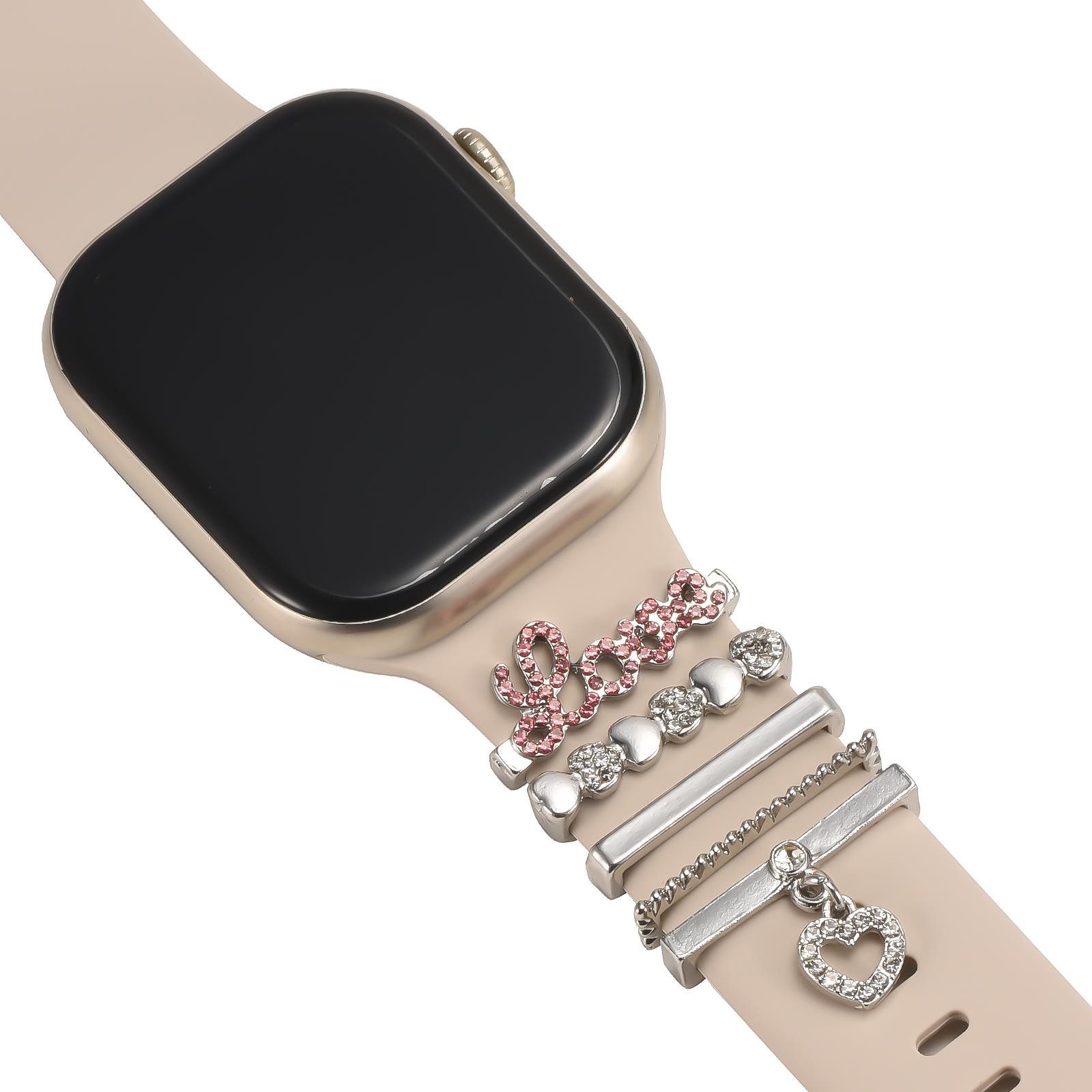 CoolGadget Smartwatch-Armband Schmuck Ringe Charms Uhren Deko Motiv Clips 2 günstig online kaufen
