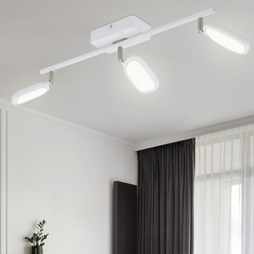 EGLO LED Deckenleuchte, LED-Leuchtmittel fest verbaut, Kaltweiß, Warmweiß, Neutralweiß, Tageslichtweiß, Farbwechsel, Smart RGB Decken Lampe Ess Zimmer APP Tages-Licht Spot Balken Leuchte