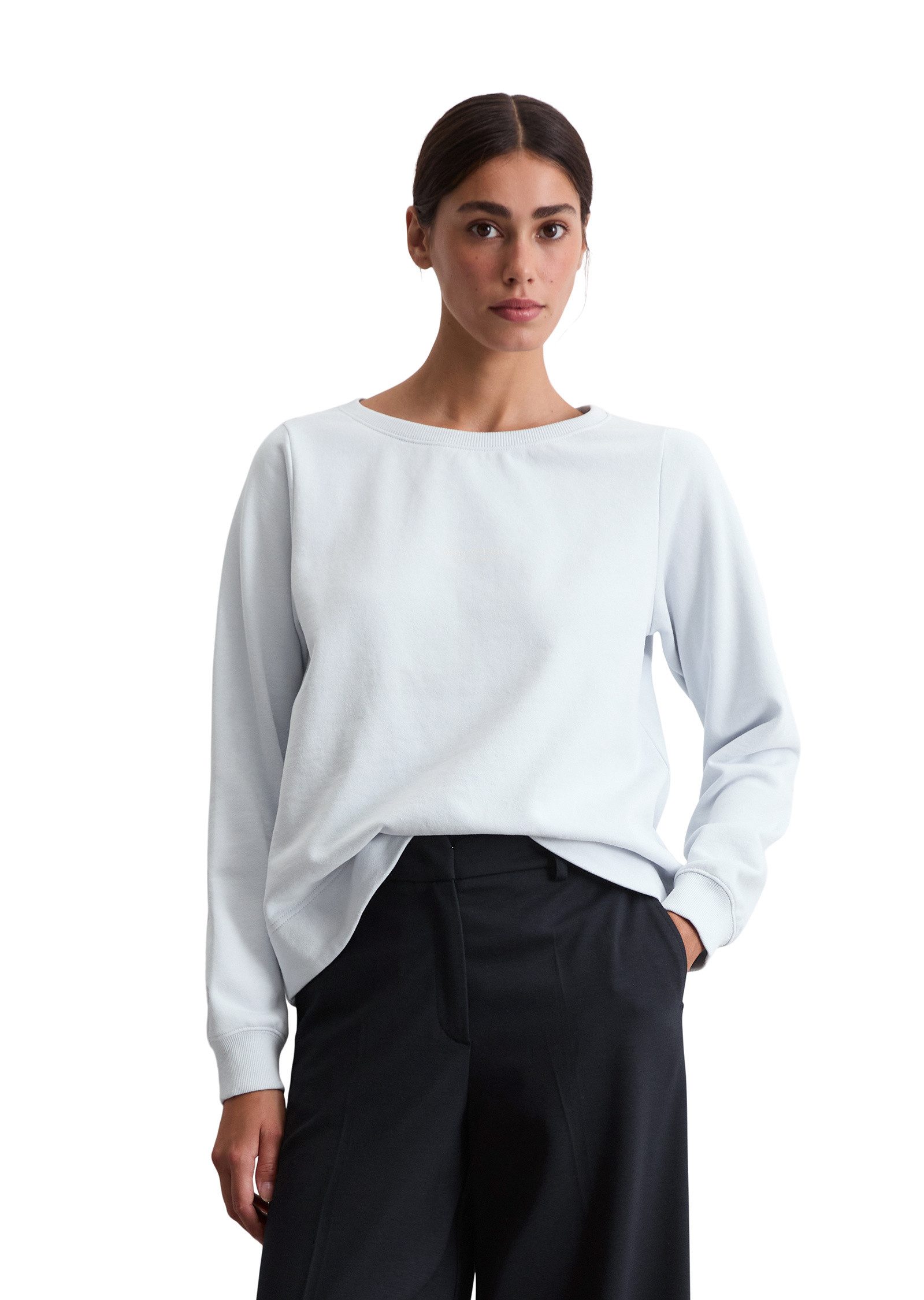 Marc O'Polo Sweatshirt mit gepeachter Oberfläche günstig online kaufen
