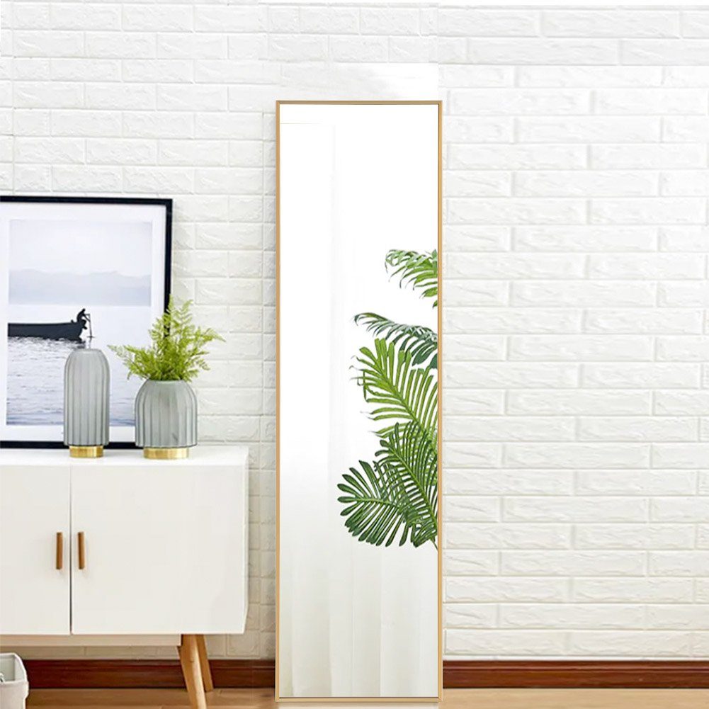 Fangqi Spiegel »140x40cm Ganzkörperspiegel,HD Ganzkörperspiegel stehend  oder hängend Standspiegel mit schwarzem Metallrahmen für Wohnzimmer oder  Ankleidezimmer (mit Haken) Unisex« online kaufen | OTTO