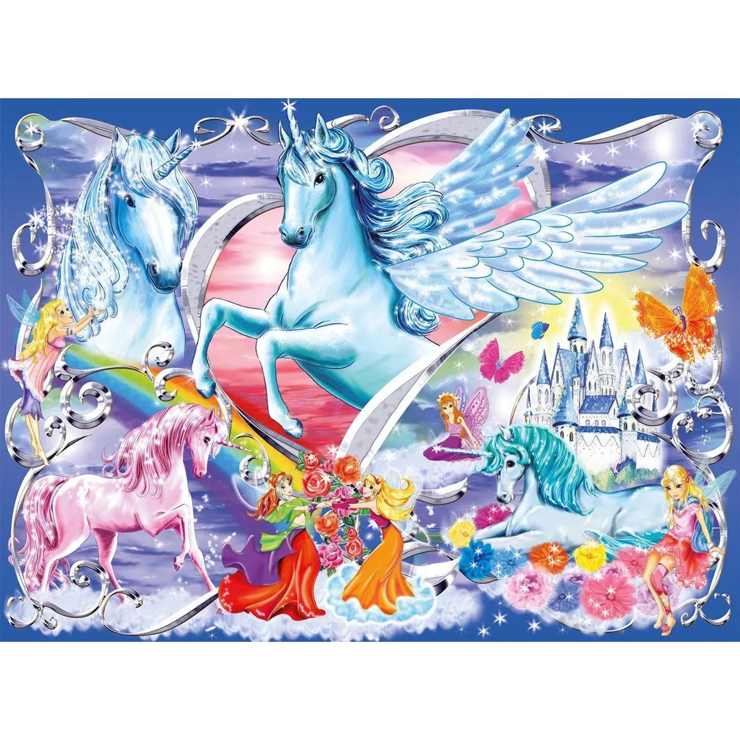 Ravensburger Puzzle Die schönsten Einhörner. Puzzle 100 Teile XXL, 100 Puzzleteile