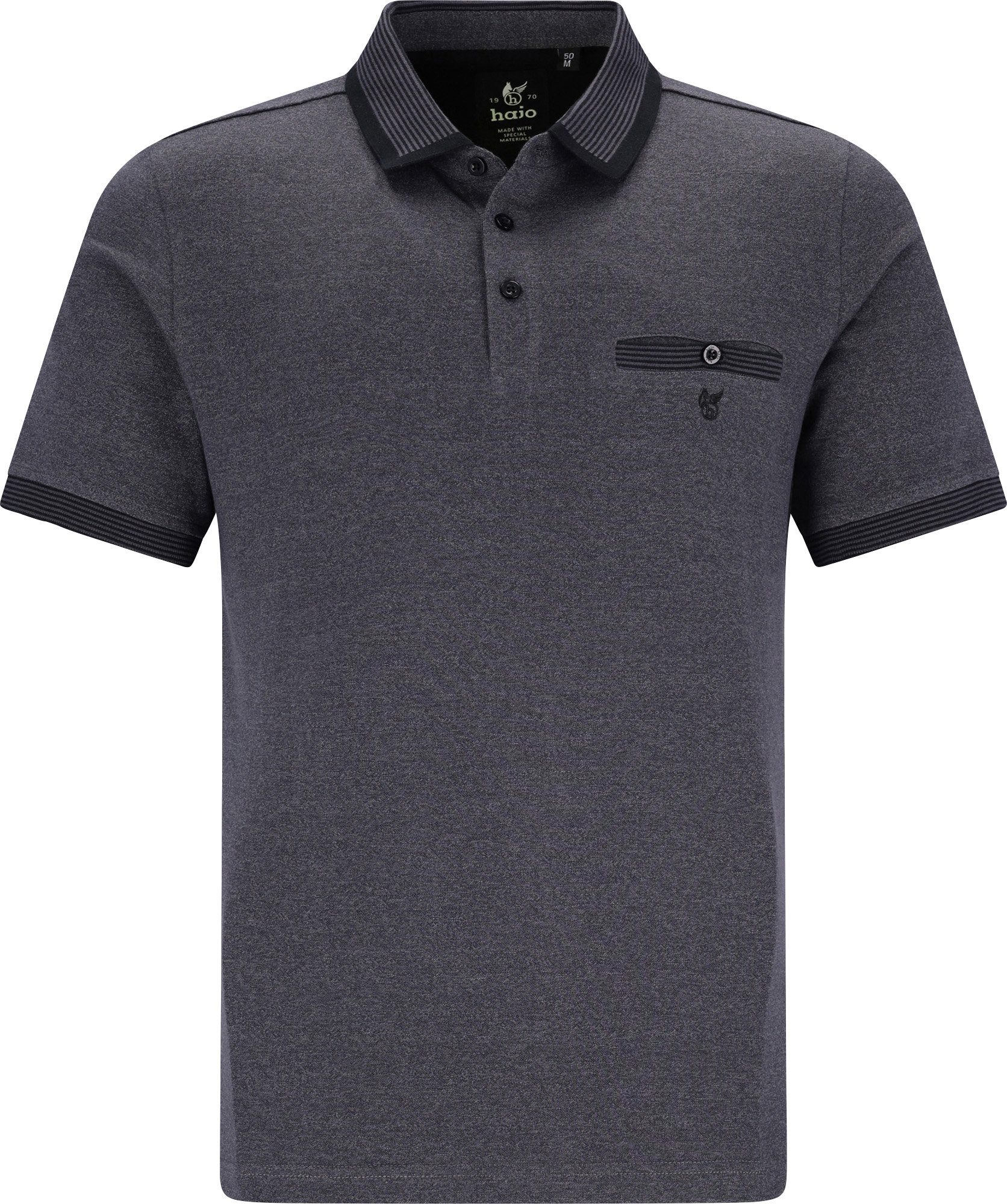 Hajo Sweatshirt Herren-Poloshirt Uni günstig online kaufen