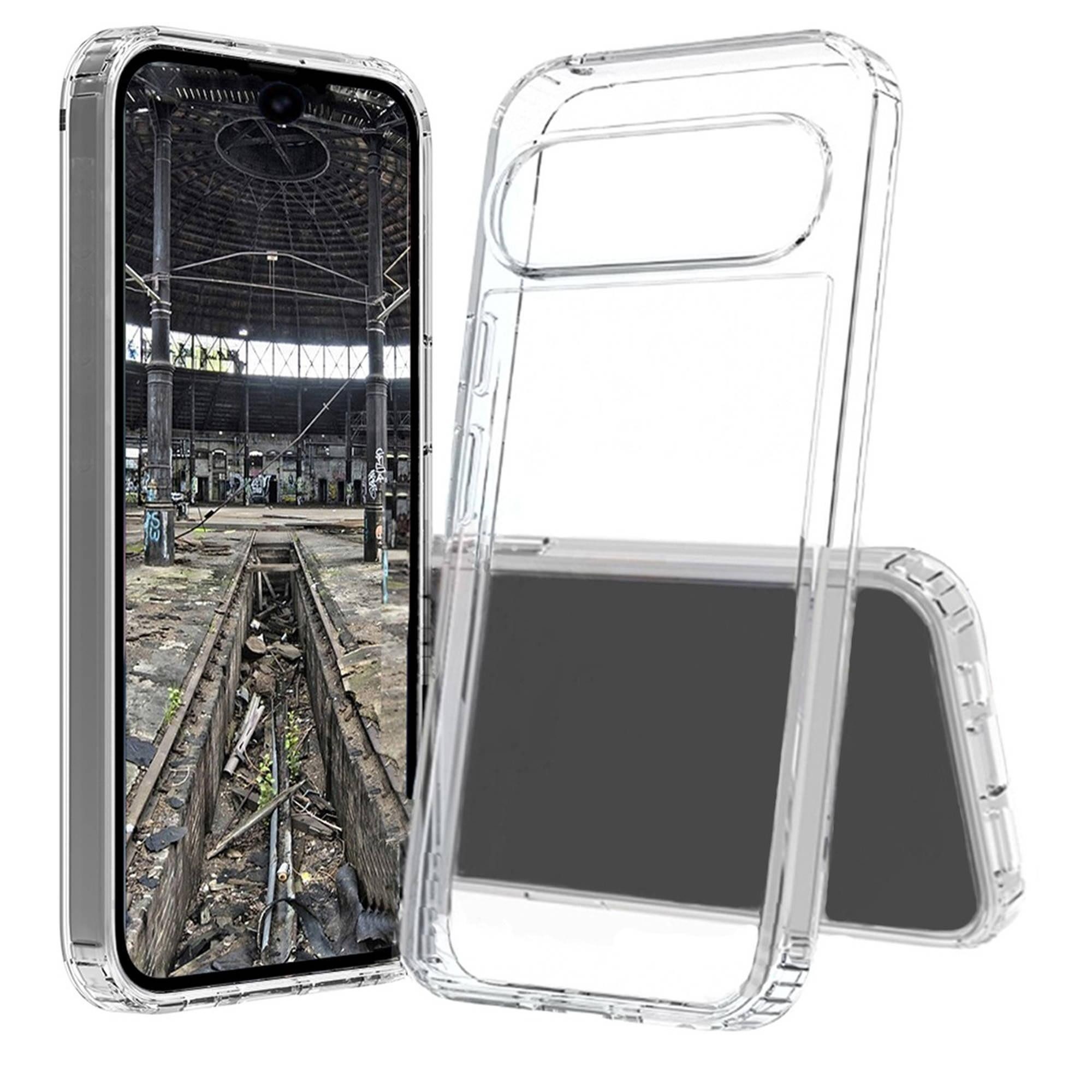 JT Berlin Handyhülle JT Berlin Pankow Clear für das Google Pixel 11/Pixel 11 Pro, TPU-Sturzschutz, kratzfeste Anti-Fingerprint-Rückseite, Qi-kompatibel