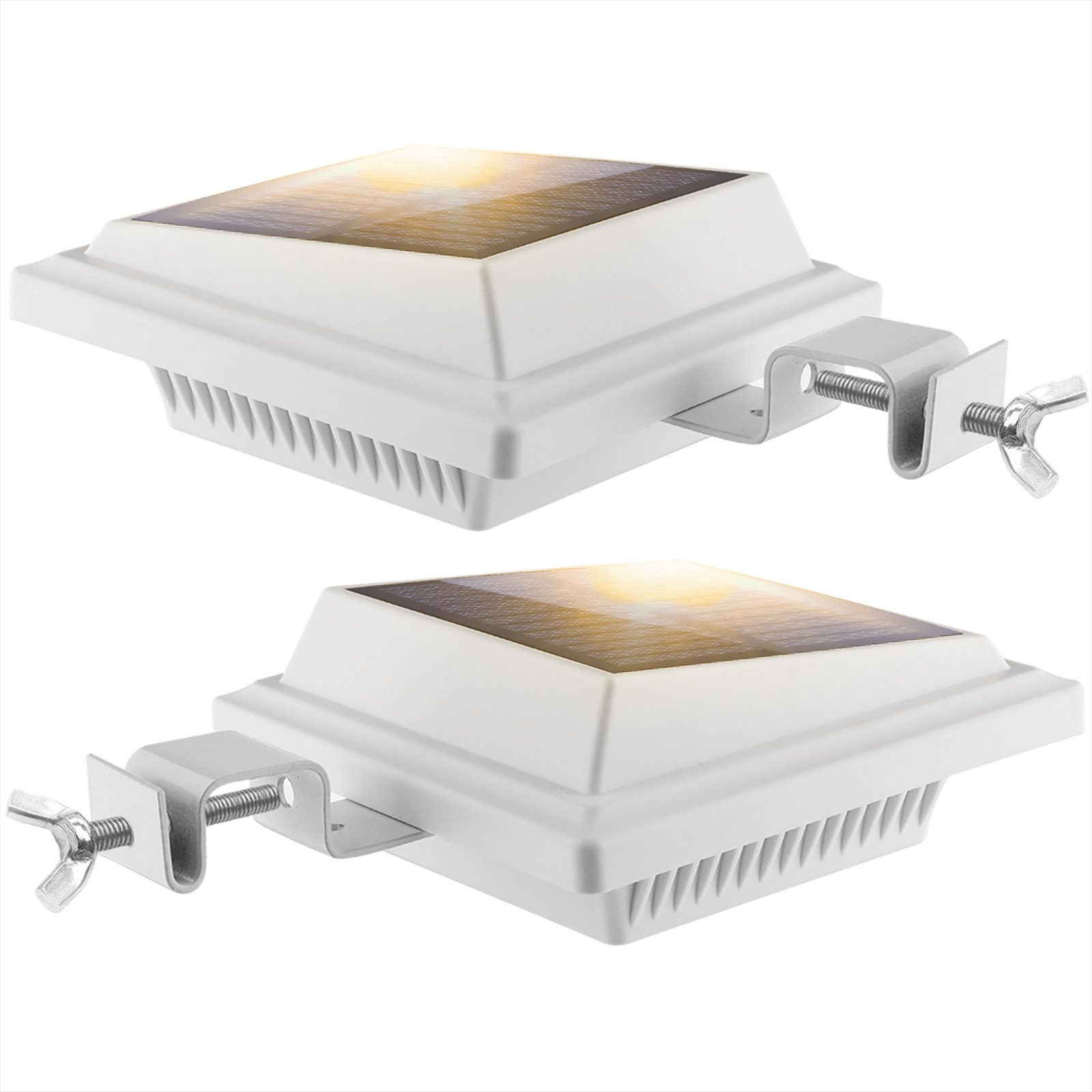 KingLux LED Dachrinnenleuchte Außen 40LEDs Solarlampen mit Lichtsensor Warm günstig online kaufen