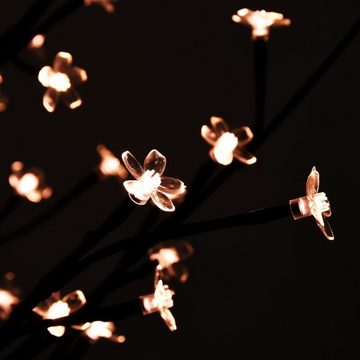 vidaXL Dekolicht LED-Baum Kirschblüte Warmweiß 84 LEDs 120 cm