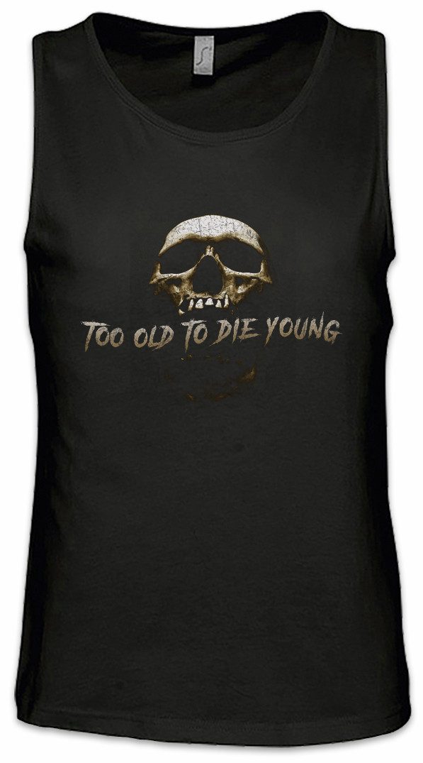 Tanktop Too Old To Die Young Ärmelloses T-Shirt Biker Club MC Rocker Adler